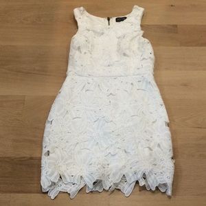 Astr white mini dress